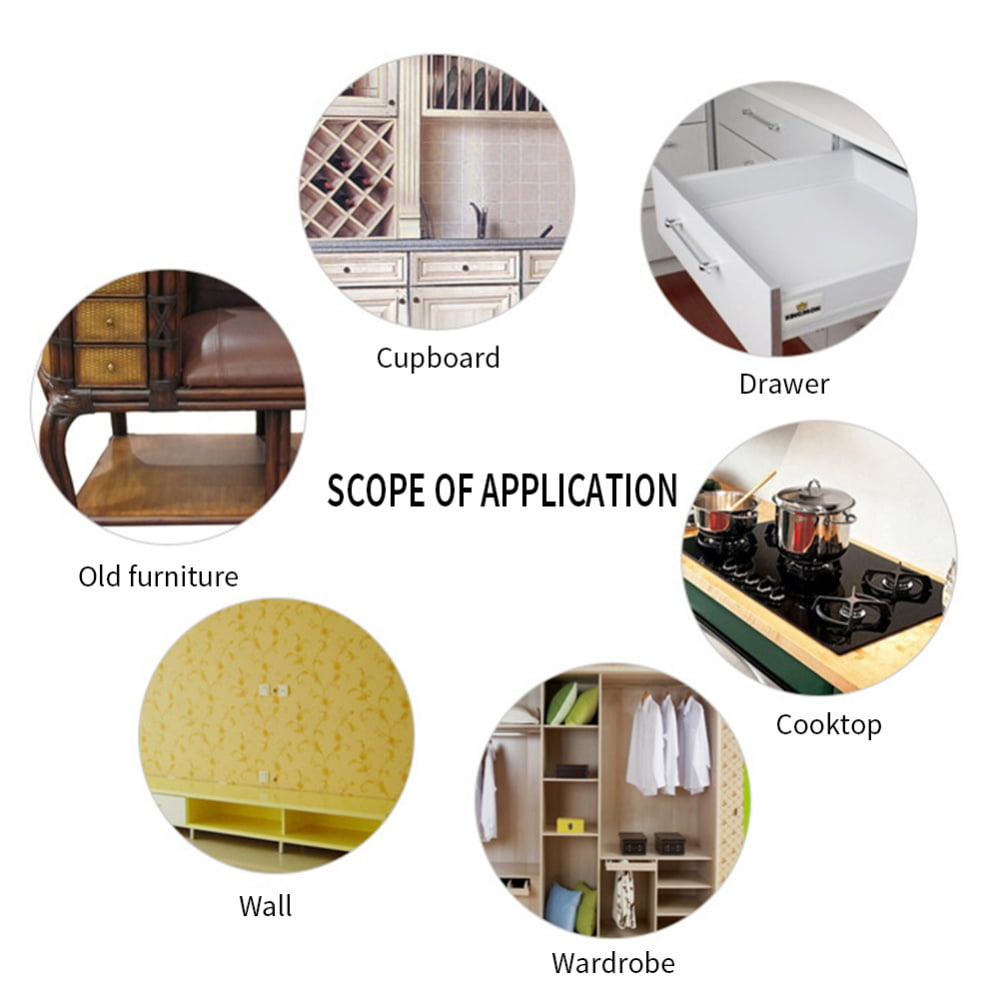 BOLLSLEY Kitchen Backsplash Wallpaper Stickers, Oil Proof Waterproof Aluminum Foil Sticker Self Adhesive Stainless Steel Contact Paper Stove Stickers Kitchen Wall Stickers, Gold