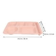 thumbnail image 3 of MIANGASTORE Plates Set Spoon Chopsticks Rectangular Divided Dinner Tray Unbreakable Bowl Dinnerware For Rice Cereal Salad Home Restaurant, 3 of 8