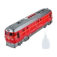 thumbnail image 3 of lionlar Electric Model Trains Diecast Pull Back Toy Train Engine Sounds and Lights Retro Red, 3 of 9