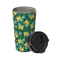 thumbnail image 2 of Gukieu Tropical Fruit Print Insulated Coffee Cup, Portable Stainless Steel Vacuum Cup with Lid, Unisex, Suitable for Office, Cafe, Car, 2 of 8