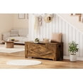 thumbnail image 2 of Storage Chest, Wooden Storage Bench, Entryway Shoe Bench with Safety Hinge, Easy Assembly for Entryway, Bedroom, Living Room, 2 of 5