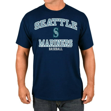 Seattle Mariners Autographed Baseball - MLB Seattle Mariners Big Men's Basic Tee