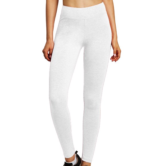 Gravity Threads Leggings en Coton pour Femmes - Blanc - Moyen