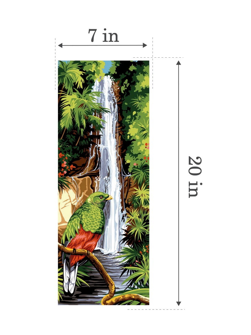 Needlepoint canvas for halfstitch without yarn Quetzal SE950.139 Seg De Paris Printed Tapestry Canvas