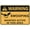Warning Sign 2, variant on Warning Sign This Area Declared Restricted by Authority - 12×8 Inches, Security Metal, Business Office Road Street Home Wall Safety Decor