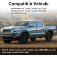 thumbnail image 2 of Light Grey Front Left Driver Side Seat Trim Panel Replacement for Toyota Tacoma Bucket Seats 1995-2004 Seat Track Cover Trim Replacement for 71812-04010-B2 7181204010B2, 2 of 6
