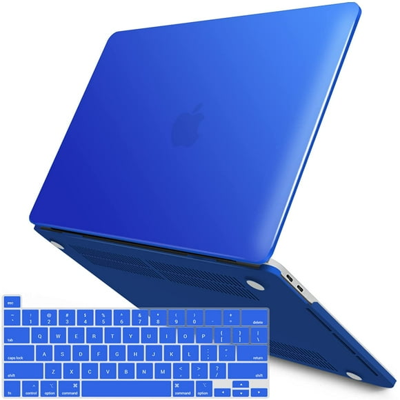 IBAOLE New 2020 MacBook Pro 13 Inch Case M1 A2338 A2289 A2251 A2159 A1989 A1706 A1708, Hard Shell Case with Keyboard Cover for Apple Mac Pro 13 Touch Bar(2020-2016), Royal Blue, T13RBL+1