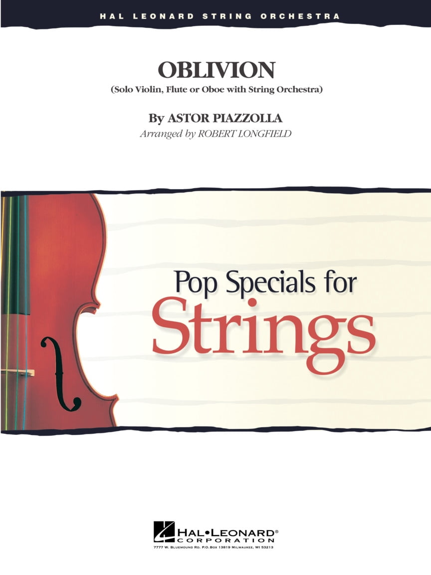 Hal Leonard Oblivion Pop Specials for Strings Series Arranged by Robert Longfield