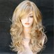 thumbnail image 1 of Kalyss Peluca larga y rizada para mujer, ondulada, resistente al calor, rubia con reflejos, peluca sintética de pelo completo para mujer (rubia con reflejos), 1 of 5