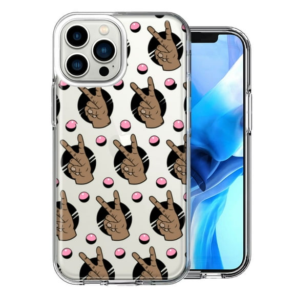 MUNDAZE For Apple iPhone 13 Pro Max Peace For All Design Double Layer Phone Case Cover