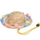 thumbnail image 2 of Sombrero de paja para exteriores con diseño de cerdo para mascotas, decoración de verano, gorra de protección solar para animales pequeños, encaje M, 2 of 14