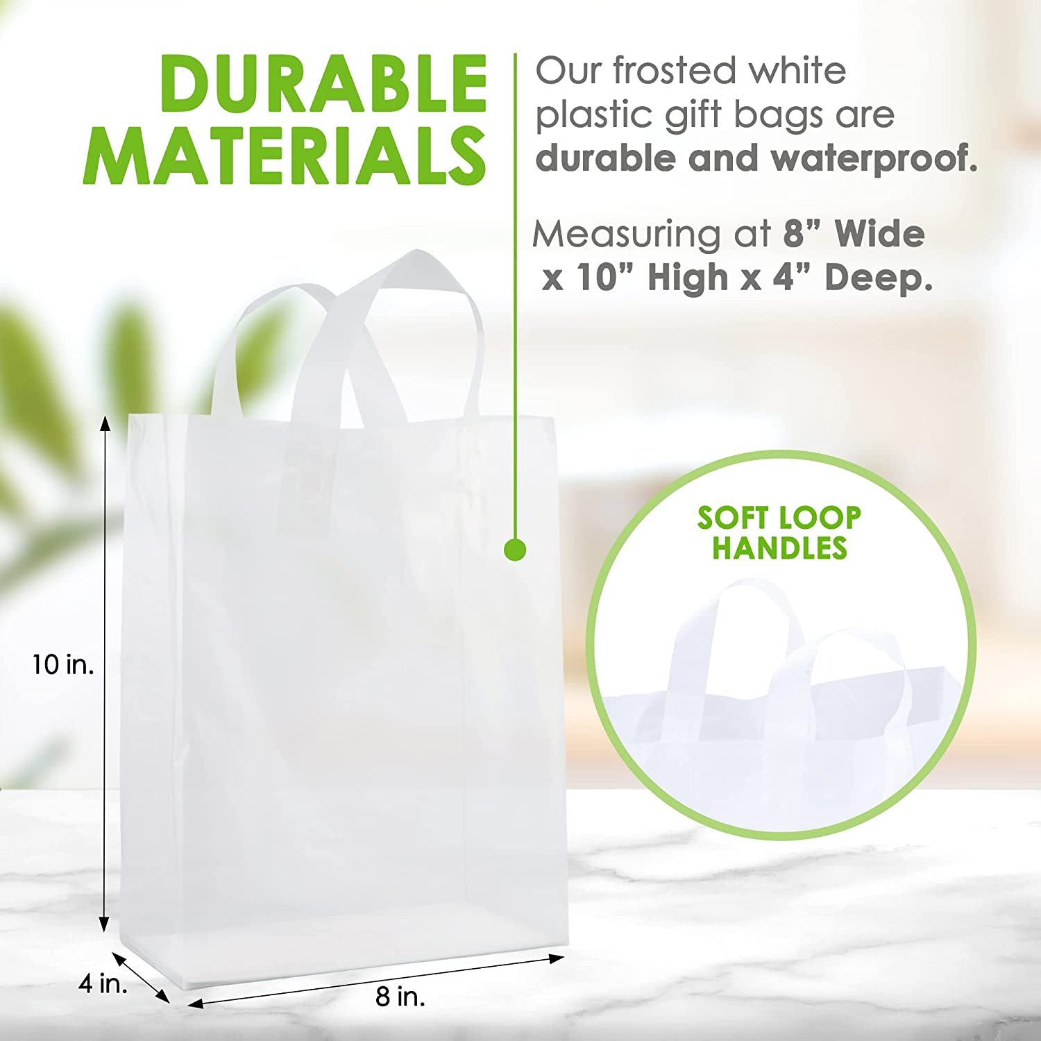 Prime Line Packaging Plastic Bags With Handles Small Plastic Bags