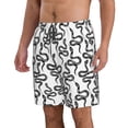 thumbnail image 2 of Pofeuu Hand Drawn Snake Prin Men's Swim Trunks Quick Dry Bathing Suit Swimming Board Shorts Mesh Lining Beach Swimwear-Medium, 2 of 6