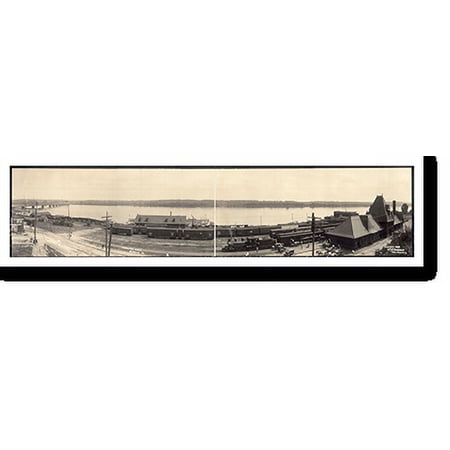 Historic Print, IA Mississippi River Keokuk 1907 PHOTO, Width 11" x Length 49"