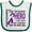 White and Green, variant on Inktastic Pancreatic Cancer Bravest Hero I Ever Knew 1 Boys or Girls Baby Bib