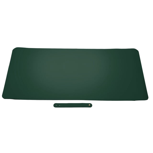 Alfombrilla De Ratón, Alfombrilla De Ratón De Escritorio De Cuero Portátil Para Escritorio Para Oficina Para La Escuela Para El Hogar ANGGREK Verde negro
