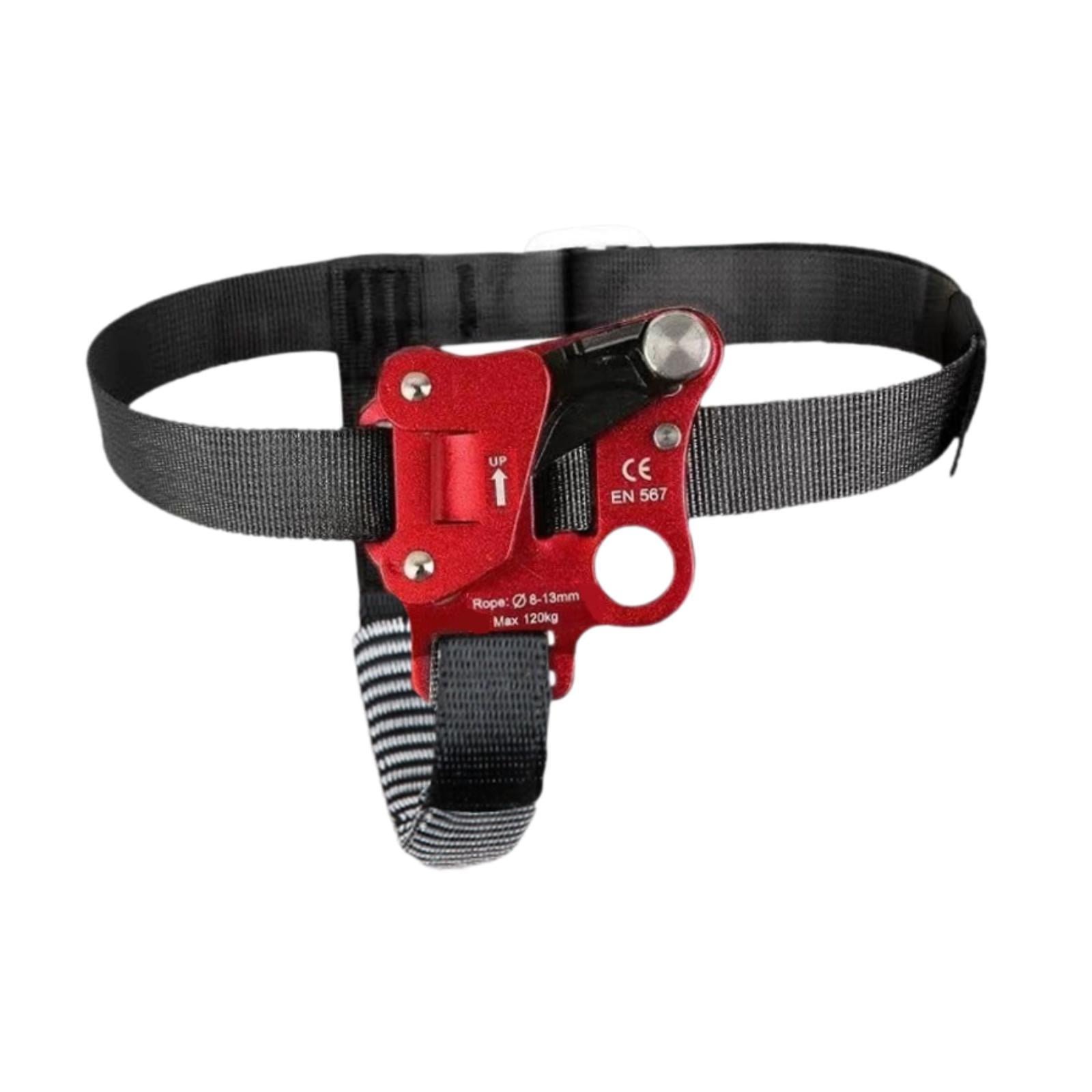 Foot Ascender Rappelling Gear Equipment Compact Aluminum Alloy for Outdoor Climbing Caving Work Engineering Protection