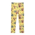 thumbnail image 4 of joogoo Girls' Leggings Highland Cattle Blueberry Yoga Pants 6T, 4 of 8
