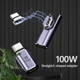 thumbnail image 3 of 40Gbps Type-C Female to Male 100W Charging Magnetic Adapter (Straight), 3 of 7