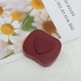 thumbnail image 5 of Unique Bargains 1 Set Contact Lens Case Heart Rectangular Lens Storage Case Wine Red, 5 of 5