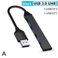 thumbnail image 4 of USB C HUB 4-Port Multi-Splitter Adapter, Aluminum Alloy Type C Docking Station, USB 3.0 & 2.0 High-Speed Data Transfer, Compact Portable for PC Laptop, Gray, 4 of 8