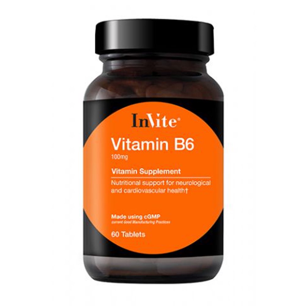 InVite Vitamin B6 Supplement For Neurological and Cardiovascular Health