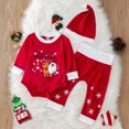 thumbnail image 3 of Disfraz de Papá Noel para niños, traje de Papá Noel de Navidad para bebés, niños y niñas, traje de Navidad para niños, 3 of 8