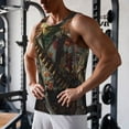 thumbnail image 5 of Rateoe Cowboy Iguana Floral Shirt Pattern Sleeveless Gym Shirt Muscle Tee Breathable Workout Shirt Slim-Fit Tank Quick Dry Fit Muscle Tank Top Bodybuilding Sleeveless T Shirt-3X-Large, 5 of 7