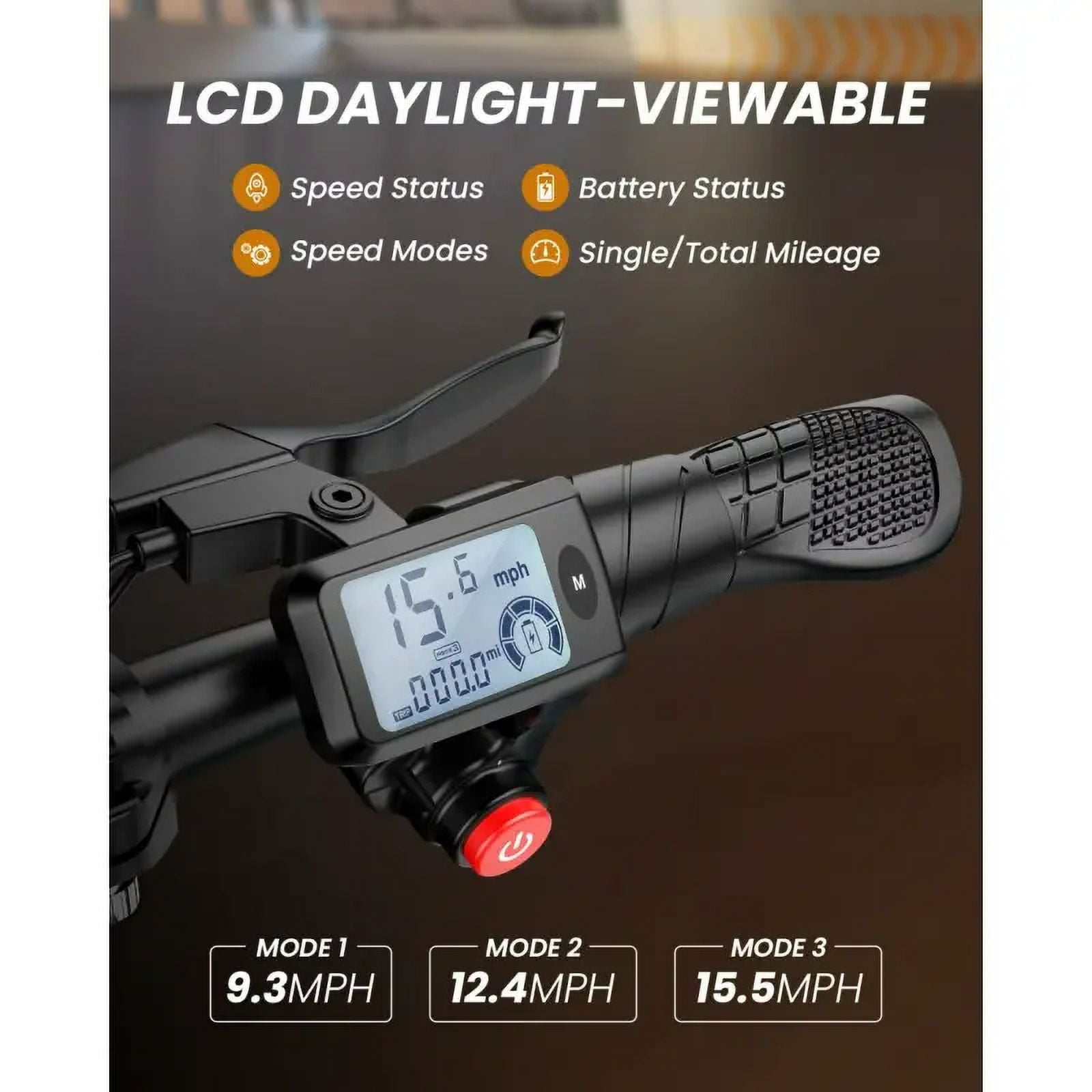 KEESTP 12" 450W Electric Bike with Basket 15.5MPH 21 Miles Electric Bicycle Conversion Kits