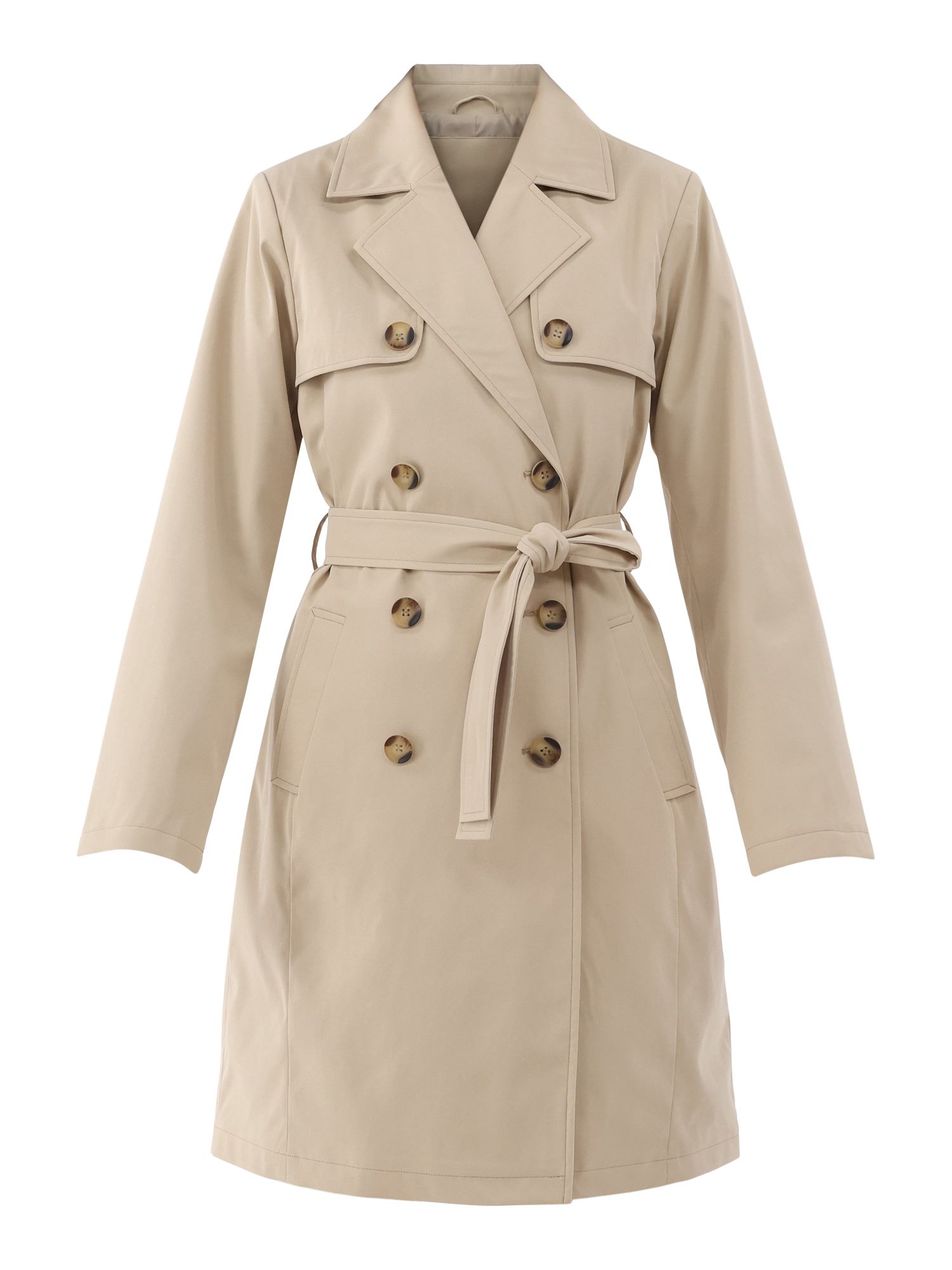 Time and Tru Double Breasted Trench Coat, Women's and Women’s Plus