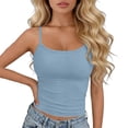 thumbnail image 2 of Omexry Black Tank Top Woman Fashion Women's Summer Sleeveless Round-Neck Comfy Solid Regular Tank Tops, 2 of 6