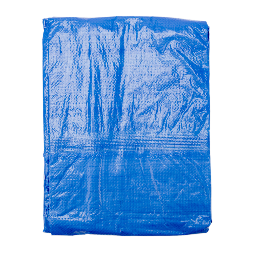 B-Air Grizzly Tarps 5 x 7 Feet Blue Multi Purpose Waterproof Poly Tarp Cover 5 Mil Thick 8 x 8 Weave - image 4 of 4