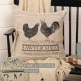 thumbnail image 5 of VHC Brands Farmhouse Pillows & Throws-Sawyer Mill Tan Poultry 18" x 18" Pillow, 1 Count (Pack of 1), Charcoal Grey, 5 of 6