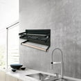 thumbnail image 2 of veasfak Black Spice Rack Paper Towel Holder for Small Things Seasoning Refrigerator Fridge Jars B, 2 of 8