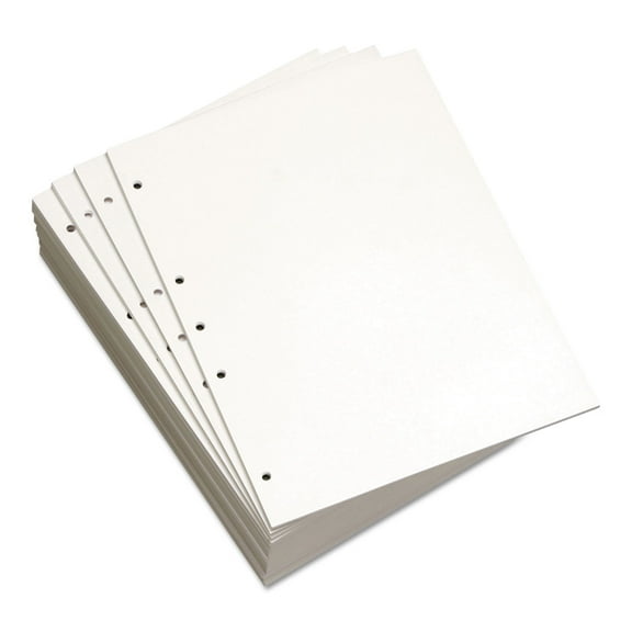 Domtar Paper Custom Cut-sheet Copy Paper, 92 Bright, 5-hole, 20 lb., 8.5" x 11", White, 500 Per Ream, DMR851151