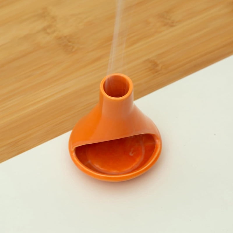 Palo Santo Holder - Handmade Ceramic Incense Burner Stand for Sage, Smudging and Meditation (5.51 x 4.52 Inch)Orage