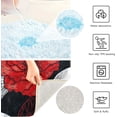 thumbnail image 5 of GZHJMY Skull Red Poppy Flower Floral Bath Mat for Bathroom Rugs Rectangle Carpet for Shower, Fluffy Absorbent & Machine Washable, 16x24 Inch Carpet Runner, 5 of 5