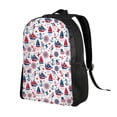 thumbnail image 2 of Vsdgher Happy Columbus Day Print Backpack - Travel,or Work Bookbag with 15-Inch Laptop Sleeve and Dual Water Bottle Pockets, 2 of 8