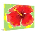 thumbnail image 3 of Marmont Hill "Red Hibiscus" by Arthur Pina Painting Print on Wrapped Canvas, 3 of 5