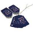 thumbnail image 3 of Inkdotpot Pack Of 100 Real Rose Gold Foil Paper Tags ThankYou For Celebrating With Us Bridal Shower-Baby Shower-Retirement-Wedding-Birthday Favor Hang Tags, 3 of 6