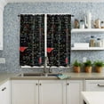 thumbnail image 4 of Mathematics Formula Chart Small Curtain Rod Pocket Short Curtains Half Drapes Partition Cabinet Door Window Curtains Home Decor, 4 of 6