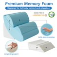 thumbnail image 3 of Juego de almohadas con forma de cuña Ahpmeoa, espuma viscoelástica ortopédica, 6 piezas, 3 of 8