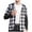 Black#36, variant on Lcziwo Hooded Plaid Jacket Men Casual Fashion Fall 2025 Shirts Long Sleeve Button Up Tops Drawstring Pocket Lightweight Flannel Outerwear Yellow,M