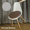 thumbnail image 4 of Tromlycs Round Chair Seat Cushion Pad 16 inch for Circle Bistro Chairs Non Slip Foam Cushion Brown, 4 of 6