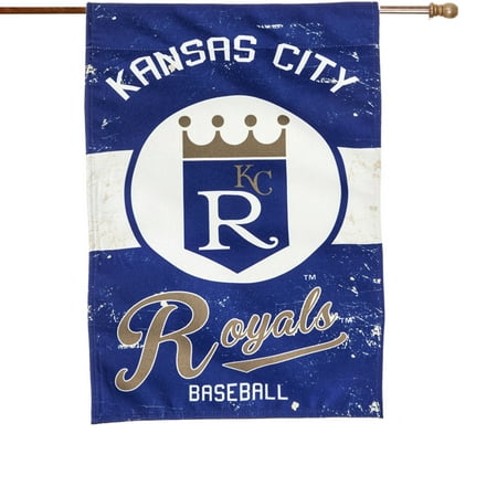 Kansas City Royals 28 X 44 Vintage Linen House Flag No Size Kansas City Royals 28 X 44 Vintage Linen House Flag