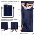 thumbnail image 6 of LSTRAGY Sleeping Bag Liner, Updated Adult Sleep Sack & Travel Sheets with Foot Zipper, Lightweight and Portable Camping Sleeping Bag Liners - Ideal for Backpacking, Hostels and Camping, 6 of 7