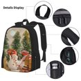 thumbnail image 3 of Easygdp Holiday Christmas Stars Mochila para Niños y Niñas con Set de Caja de Almuerzo y Estuche para Lápices 3 en 1, Mochila Escolar Estampada para Adolescentes, 3 of 7
