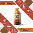 thumbnail image 4 of Grade A Quality Fruit Punch Extra Strength Shot, 48 Pack – 260mg Natural Caffeine, B12 & B6, 2 Servings, Zero Sugar, 1.93 fl oz, 4 of 9