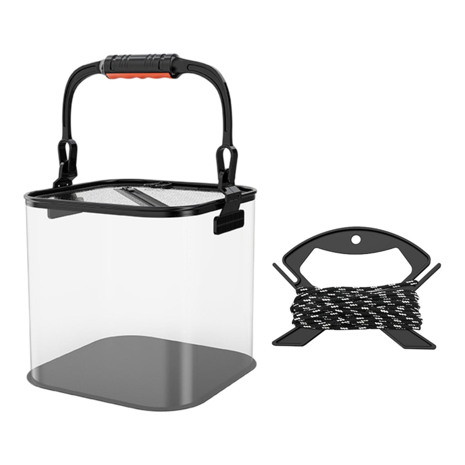 colaxi Folding ing Bucket Bucket Ergonomic Gear Lightweight with Camping Storage Container for Outdoor Gardening Black 20cm