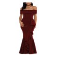thumbnail image 1 of Betsy & Adam Womens Asymmetric Ruffled Cocktail and Party Dress, 1 of 2